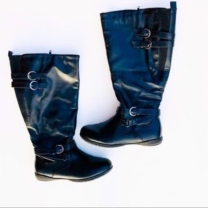 Killy Black Buckled Riding Boots 8.5 Wide